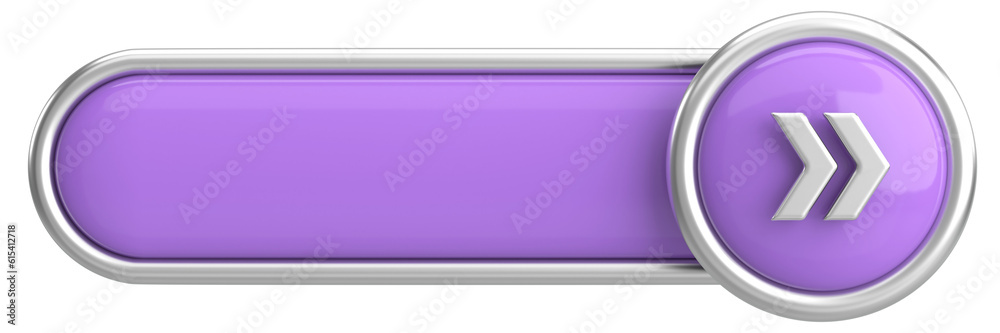 Next button. Continue button. 3D illustration. Next button. Continue button. 3D illustration.