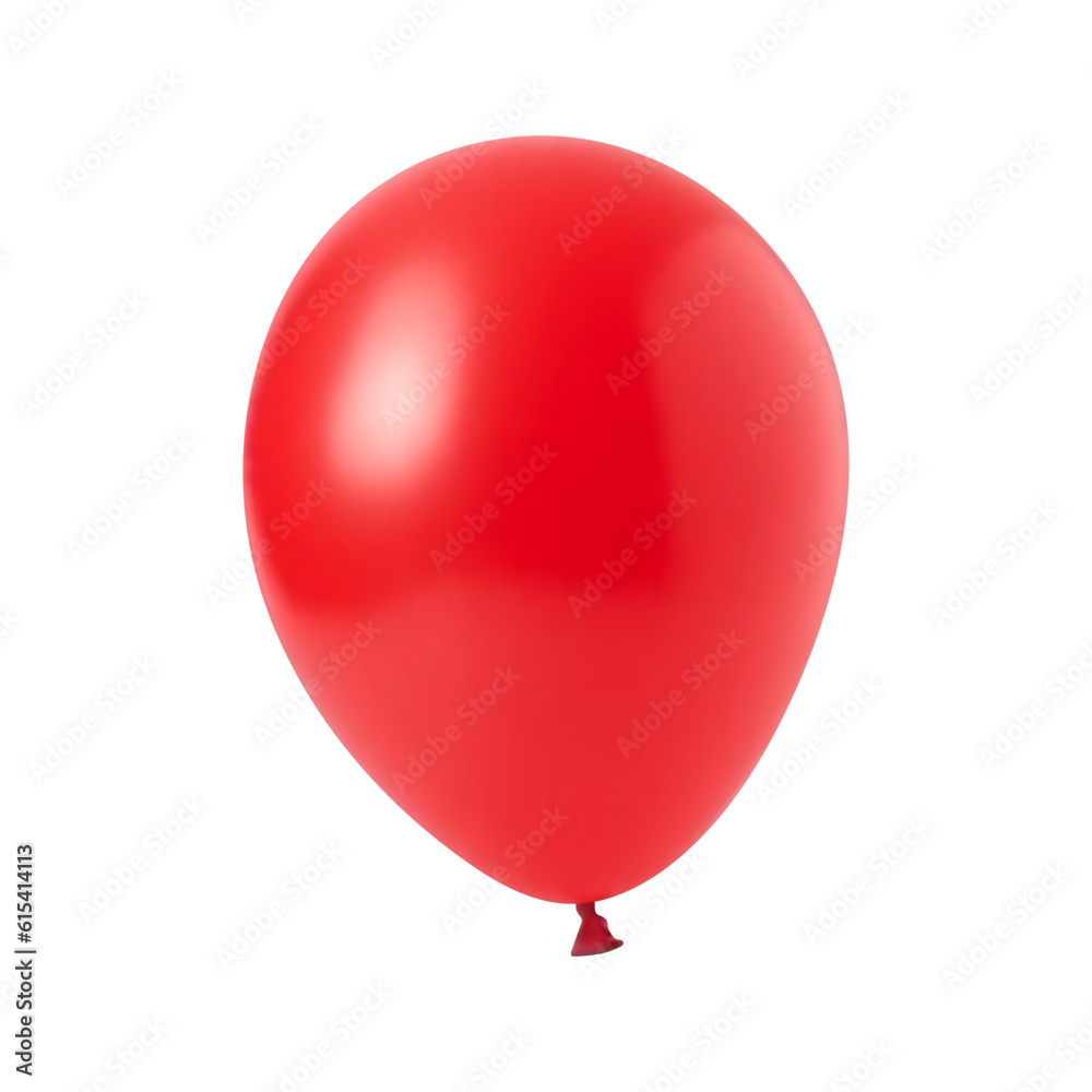 Red balloon on white background Red balloon on white background