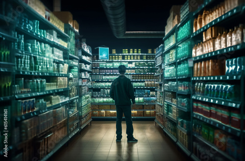 Boy in Grocery Store