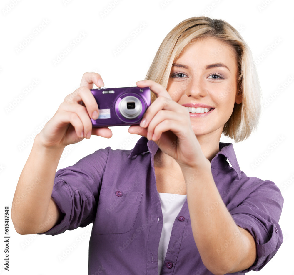 Woman Taking Photos