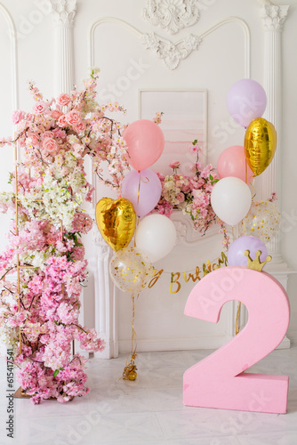 Birthday decor two years