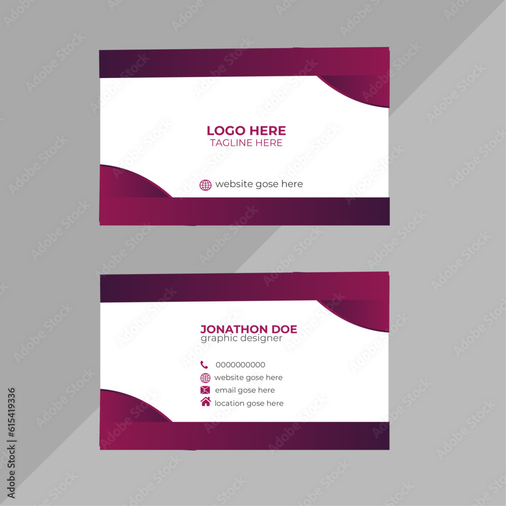 business card template.it is my own design.