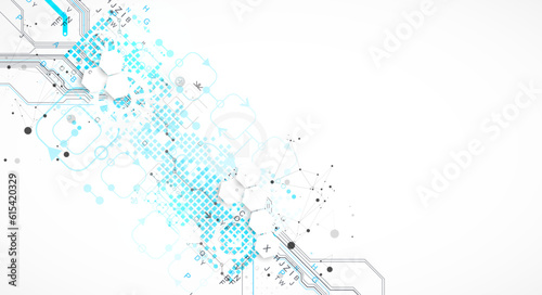 Abstract background on technological and scientific topics. CPU concept.