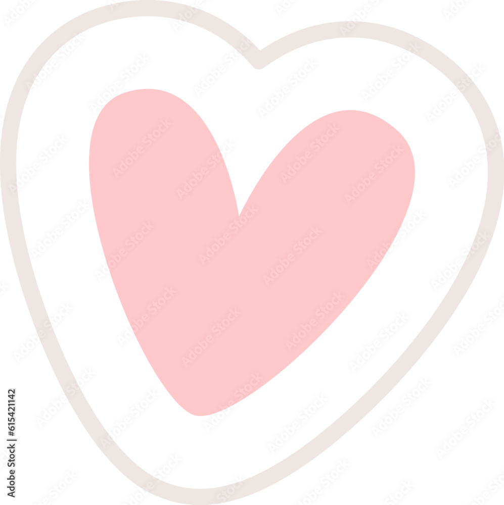 Heart Childish Sticker Heart Childish Sticker