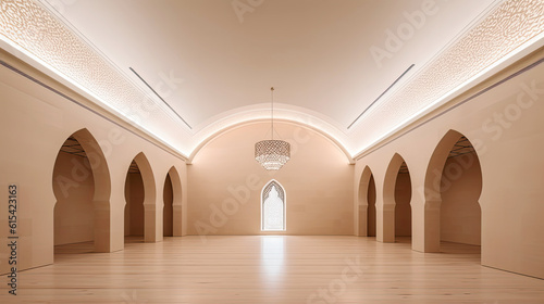 traditional arabic interior. Generative AI.