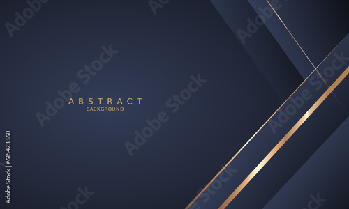 dark blue luxury premium background and gold line.
