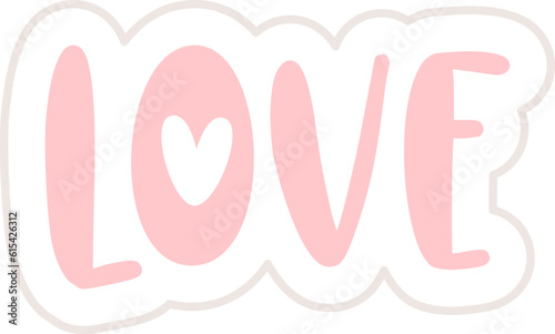Love Lettering Sticker