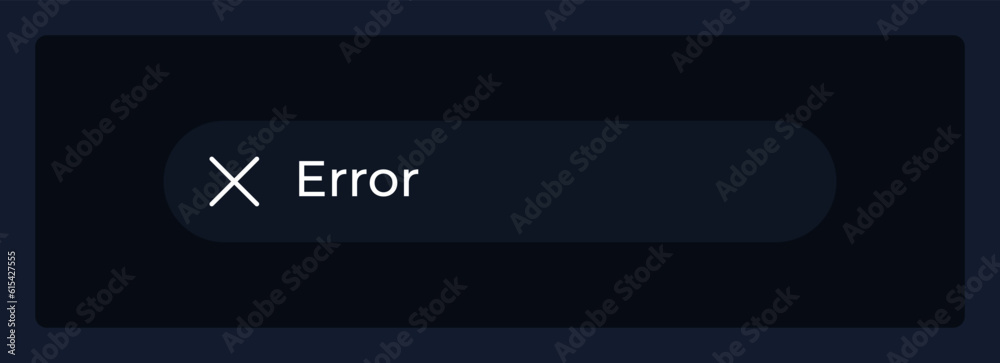 Error message UI element template. No results. Editable isolated vector dashboard component. Flat user interface. Visual data presentation. Web design widget for mobile application with dark theme Error message UI element template. No results. Editable isolated vector dashboard component. Flat user interface. Visual data presentation. Web design widget for mobile application with dark theme