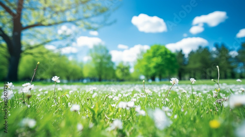 Blur park garden tree in nature background