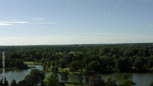 Forest Park Skyline in St. Louis Missouri photo