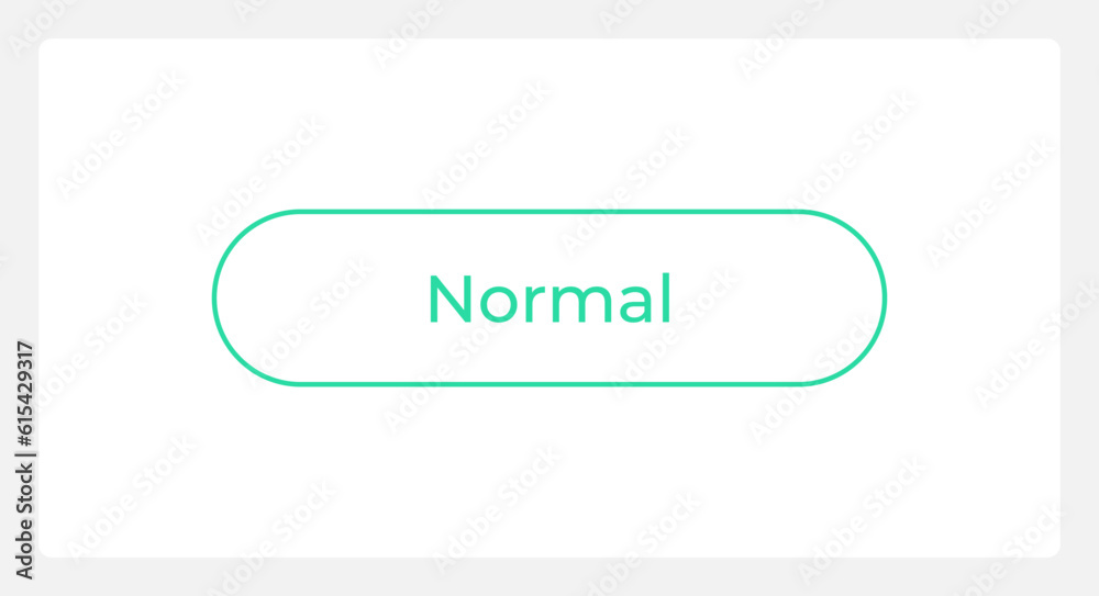 Normal register button state UI element template. Editable isolated vector dashboard component. Flat user interface. Visual data presentation. Web design widget for mobile application with light theme