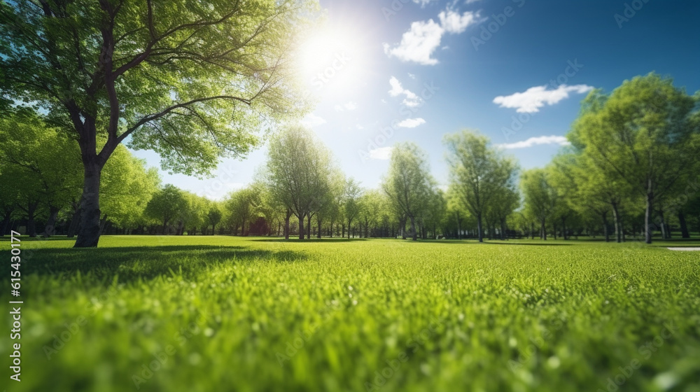 Blur park garden tree in nature background