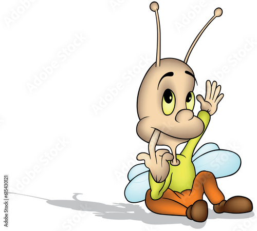 Funny Beetle with a Finger ...