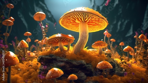 mushrooms fantasy generative ai
