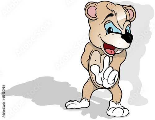 Blue-eyed Cute Teddy Bear T...
