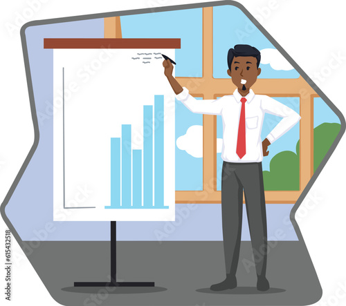Illustration of office workers. employees. workspace.