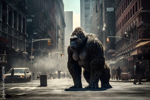 King Kong Unleashed in the Urban Jungle. Generative AI
