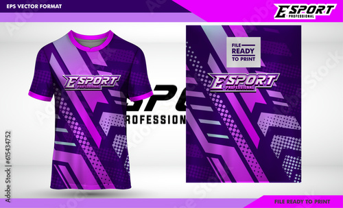 female sublimation gradient abstract jersey design grunge scatter splash vector background stripes speed style template sports template soccer football netball racing motorcross, pink and purple color