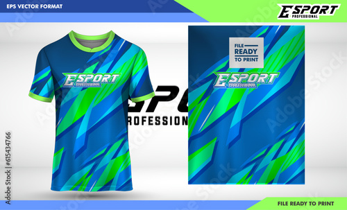 sublimation gradient abstract jersey design grunge scatter splash background stripes speed style template sports template soccer football netball basketball racing motorcross, light blue and navy colo