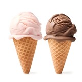 Mix of different colors ice-cream, ai generated