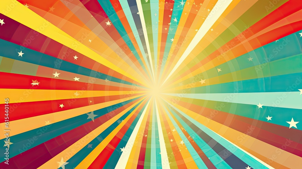Sunburst graphic design background. Generative AI Sunburst graphic design background. Generative AI