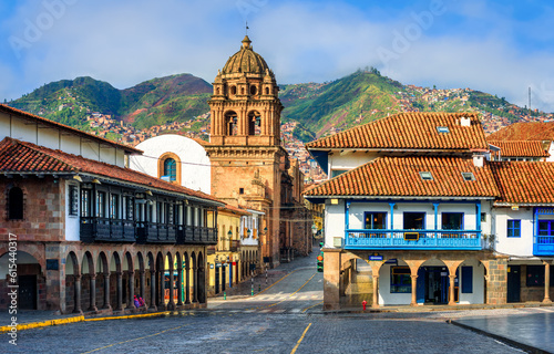 The Old town of Cusco city, Peru photo