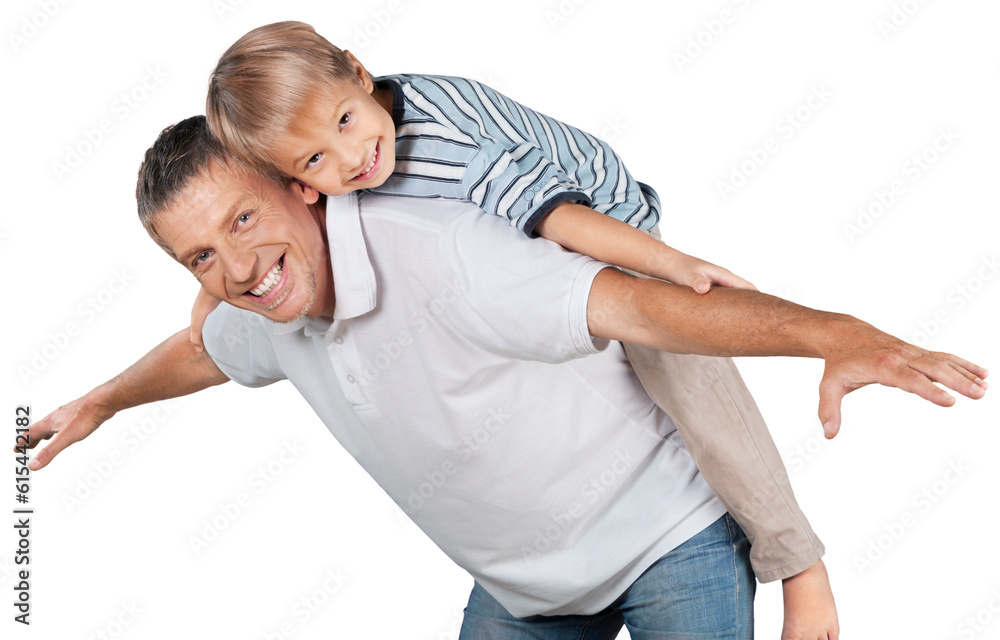 © BillionPhotos.com - Father Giving Son a Piggyback Ride