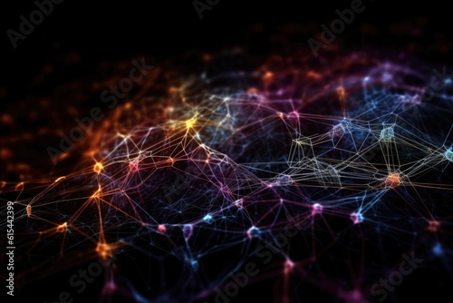 neural network, with its nodes and connections visible, learning abstract concept, created with generative ai