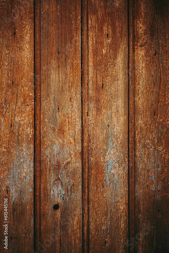 Arrière plan lames de bois usé vintage avec peinture craquelée