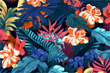 Exotic foliage wallpaper (AI-assisted)