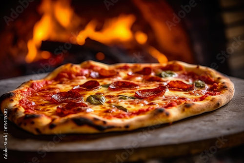 Freshly Baked Italian Pizza From The Oven Created With The Help Of Artificial Intelligence