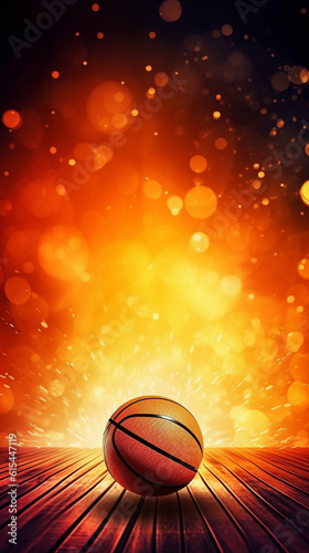 Basketball dramatic background