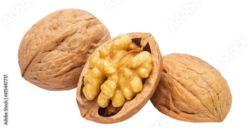 Delicious walnuts cut out