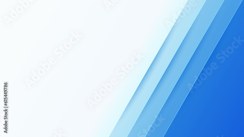 Abstract gradient blue background with paper cut straight line, landing page , banner, presentation, poster in 3d, orgami style, vector illustration.