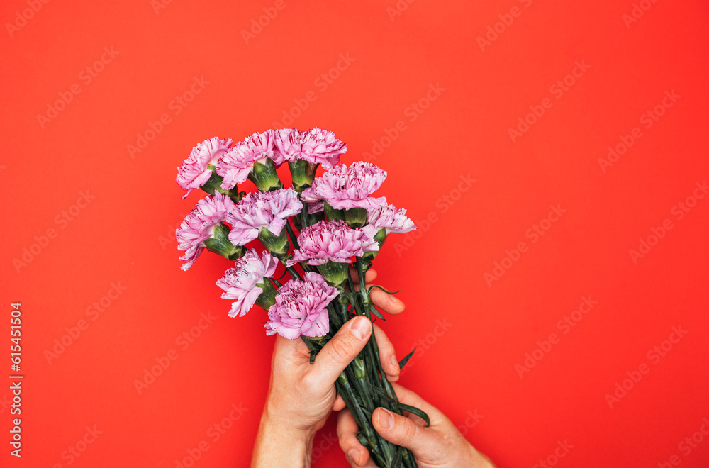 Bouquet of white flowers. Mother day