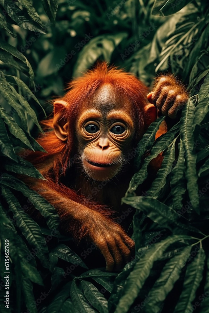 Obraz premium Monkey in the jungle