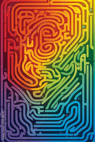 Crazy maze background