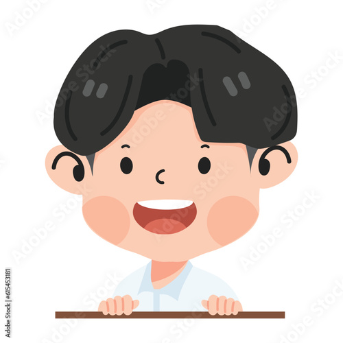 Cute Student Children holding schoolboard
