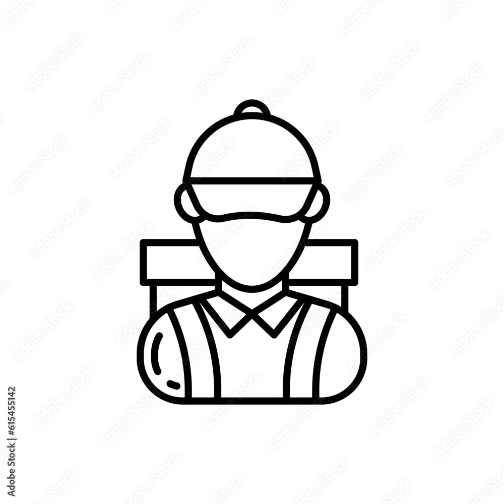 Delivery Boy icon in vector. Illustration