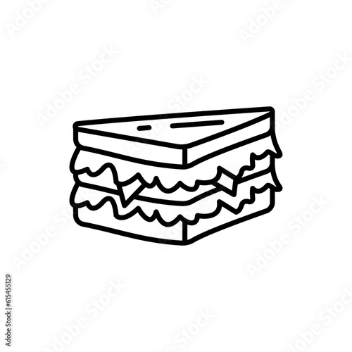 Sandwich icon in vector. Illustration