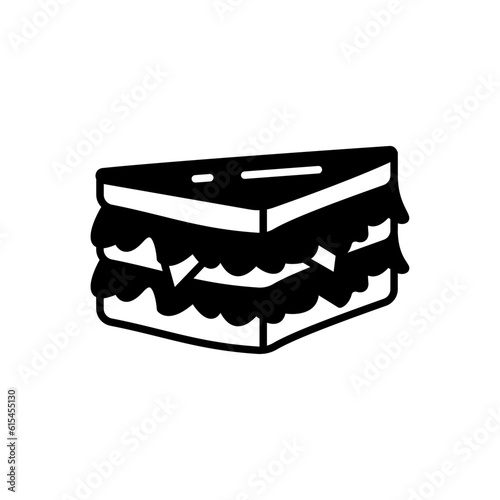 Sandwich icon in vector. Illustration