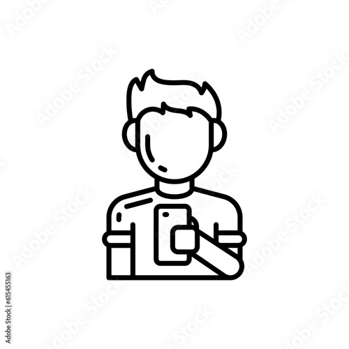 Customer icon in vector. Illustration