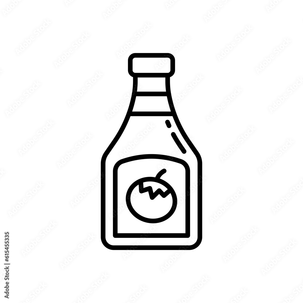 Ketchup icon in vector. Illustration Ketchup icon in vector. Illustration