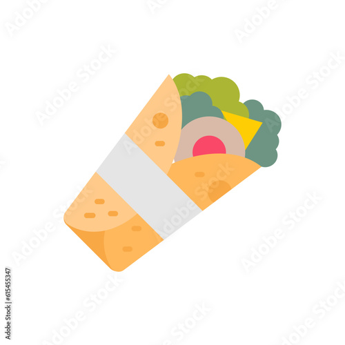 Shawarma icon in vector. Illustration