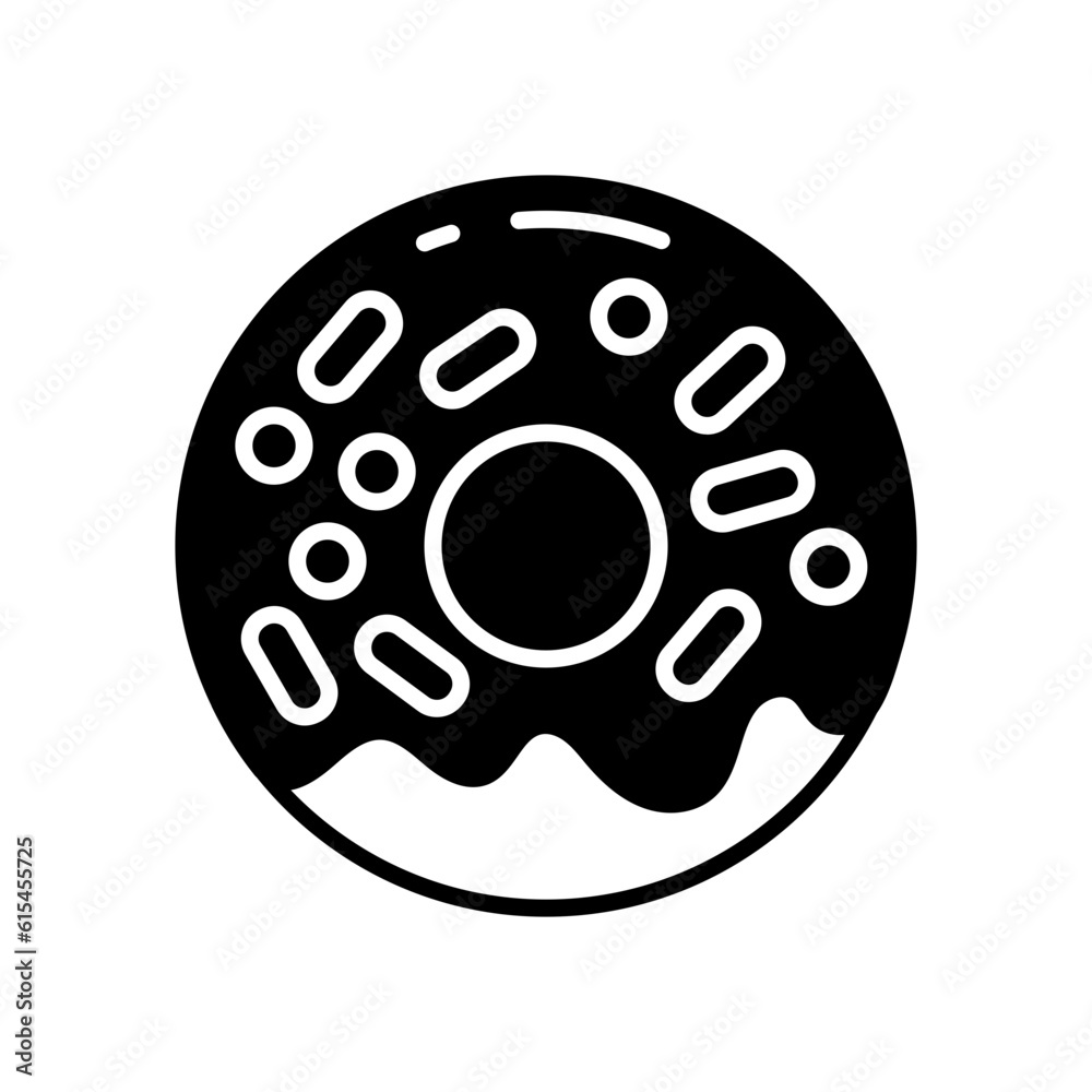 Donuts icon in vector. Illustration