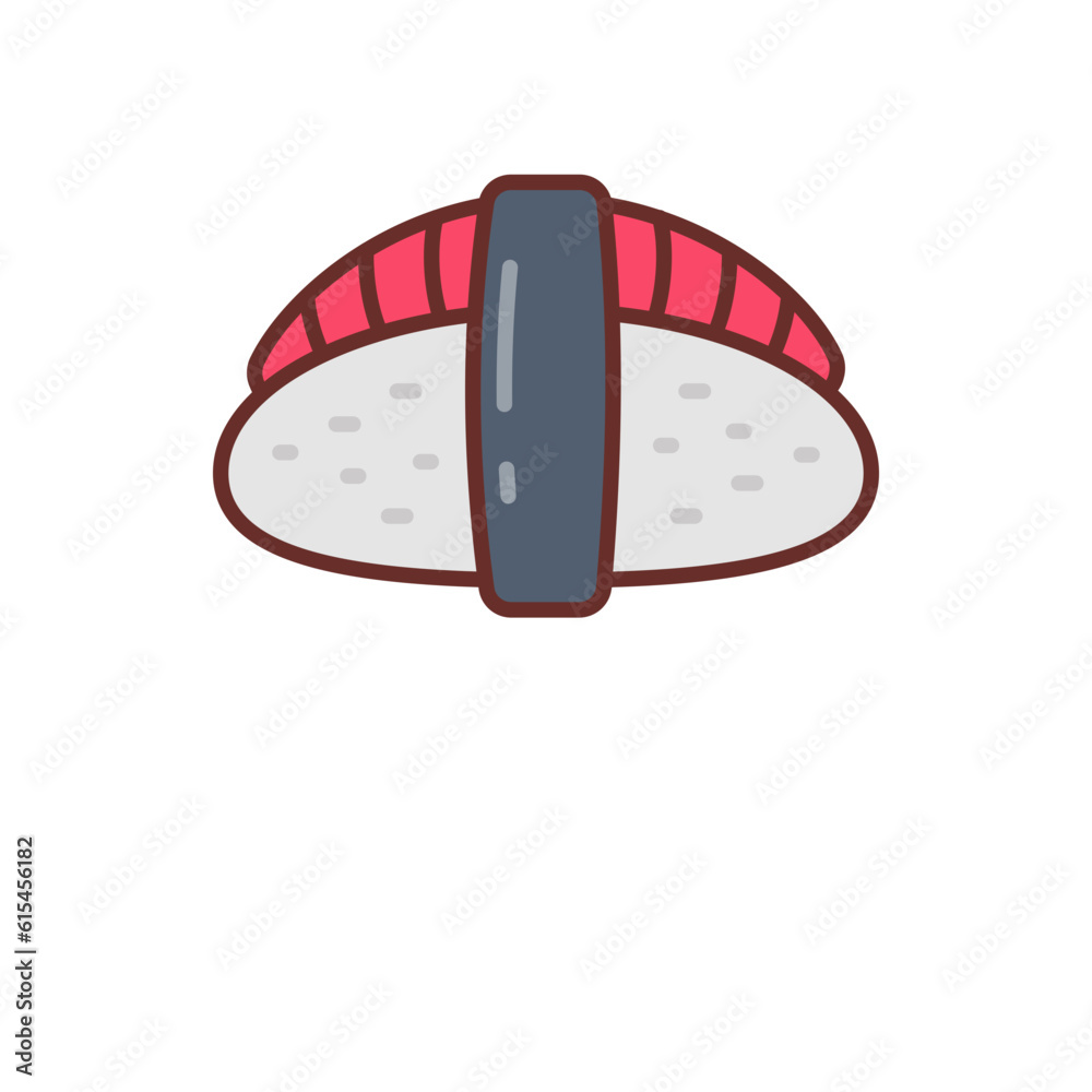 Sushi icon in vector. Illustration Sushi icon in vector. Illustration