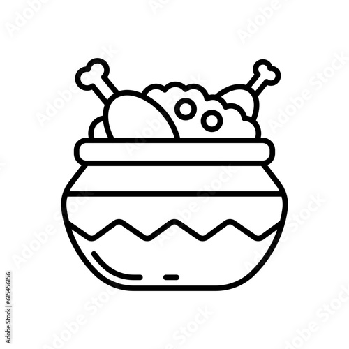 Biryani icon in vector. Illustration