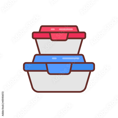 Food Container icon in vector. Illustration