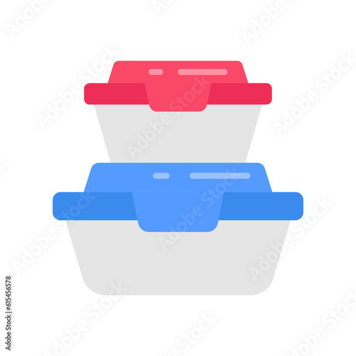 Food Container icon in vector. Illustration