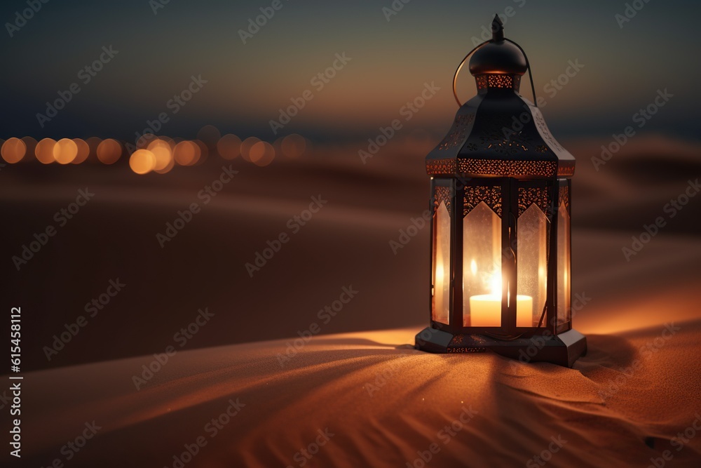 Arabian Nights: Enchanting Lanterns in the Desert. Generative AI. Arabian Nights: Enchanting Lanterns in the Desert. Generative AI.